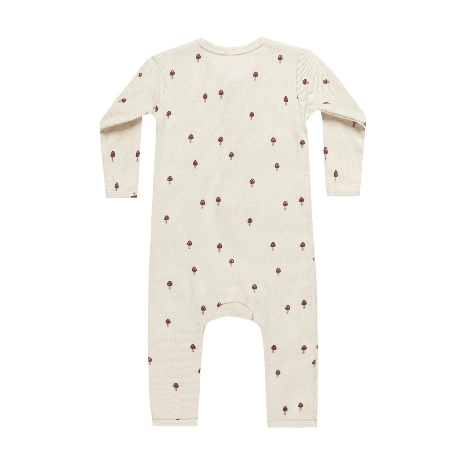 Quincy Mae Mushrooms Ribbed Baby Jumpsuit - Image 2