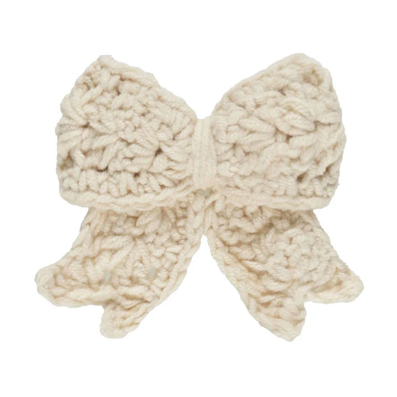 Quincy Mae Natural Crochet Bow