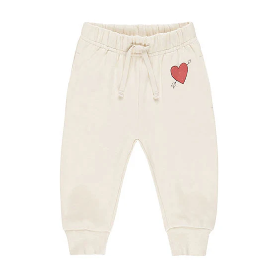 Quincy Mae Natural Cupid Relaxed Sweatpants