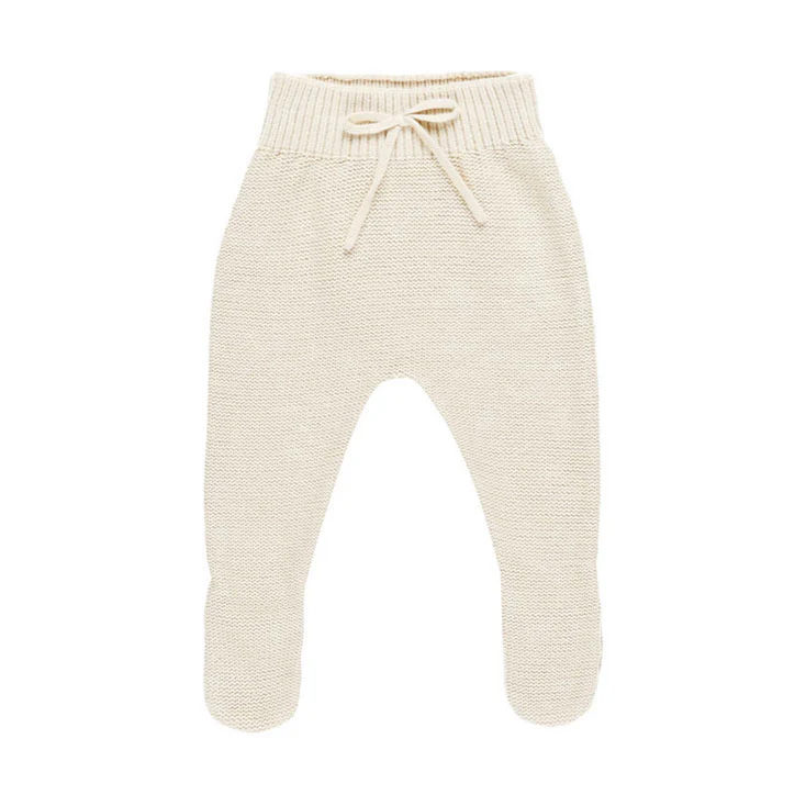 Quincy Mae Natural Footed Knit Pant