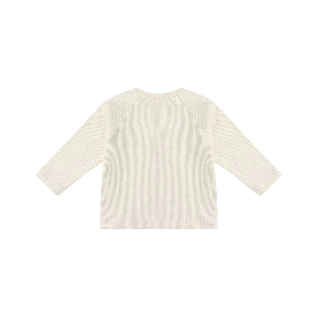 Quincy Mae Natural Henley Knit Top - Image 2