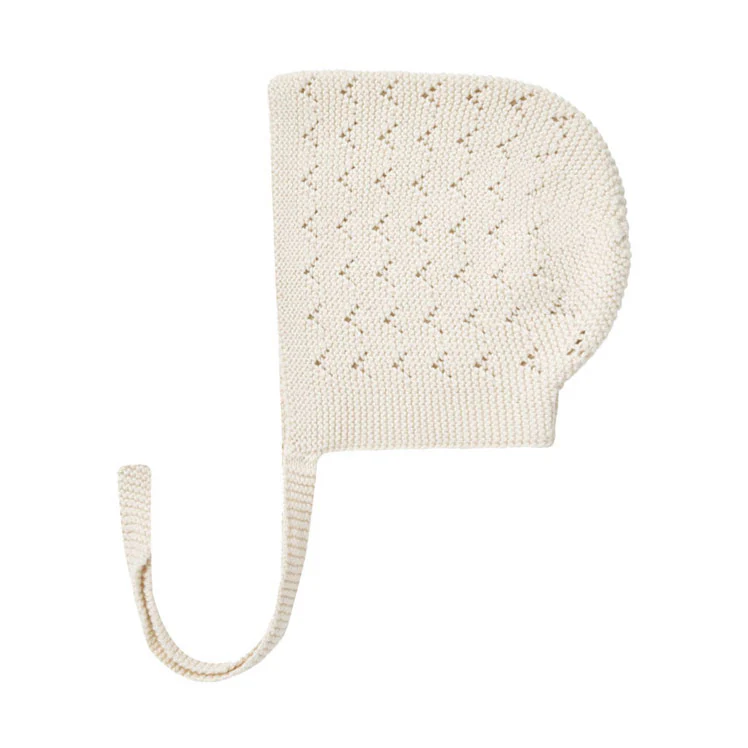 Quincy Mae Natural Knit Bonnet