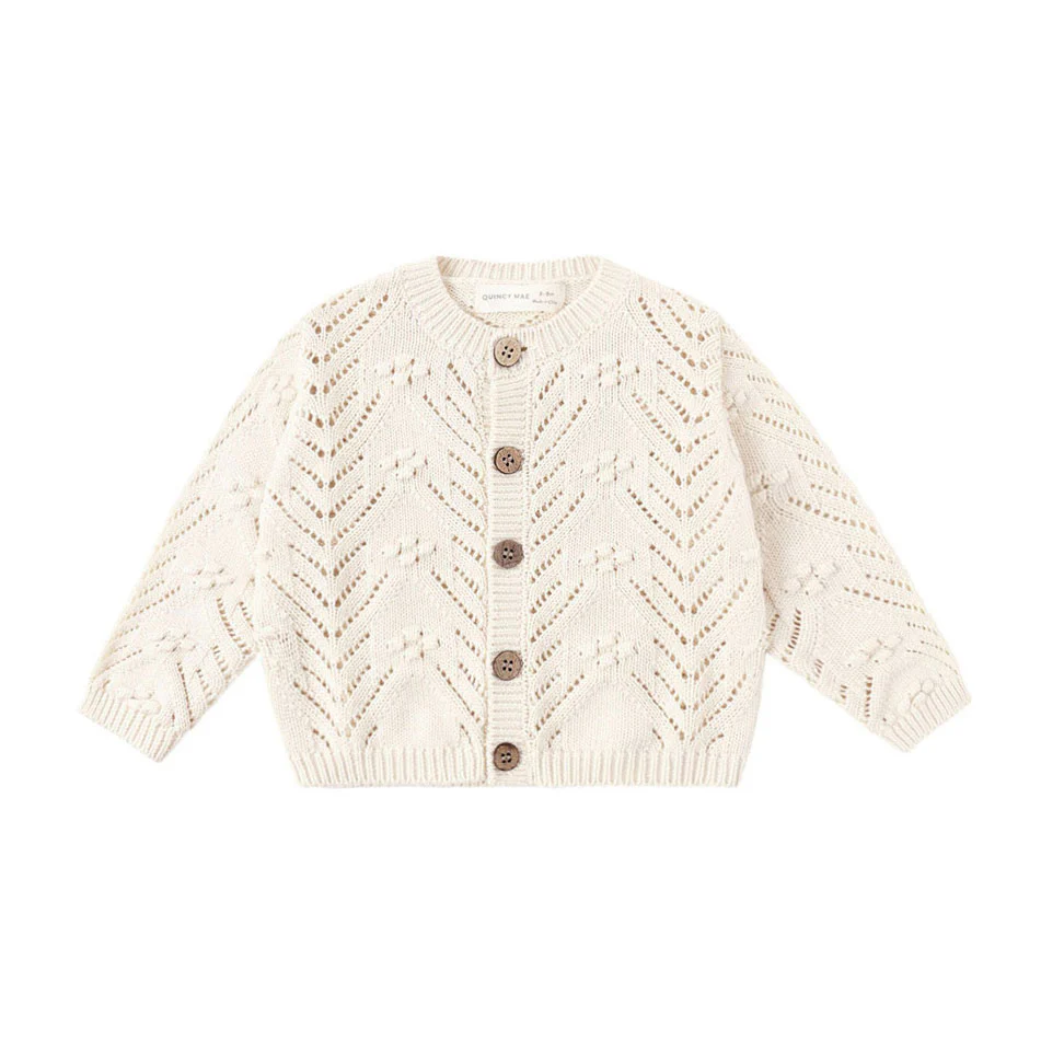 Quincy Mae Natural Knit Cardigan