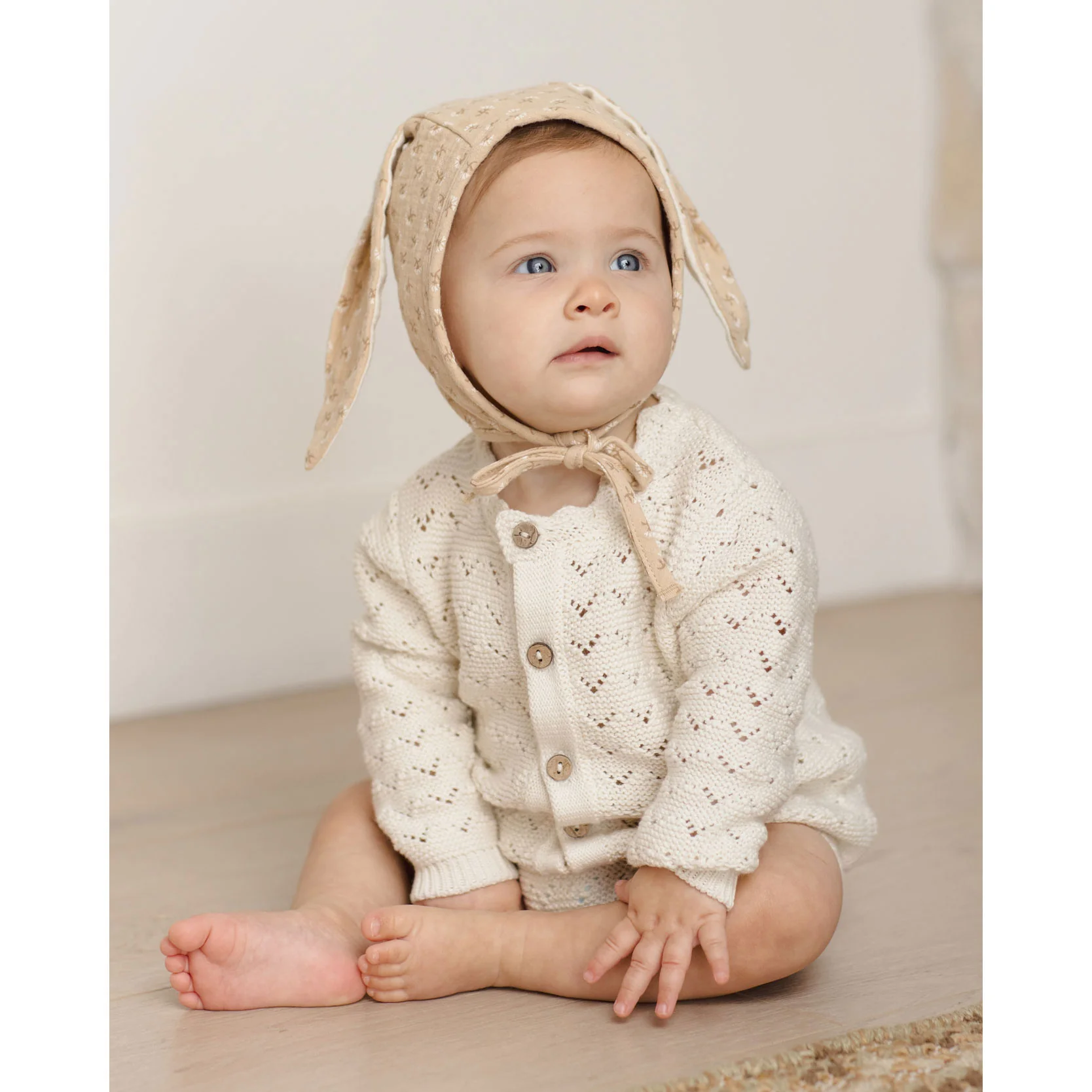 Quincy Mae Natural Knit Cardigan - Image 2