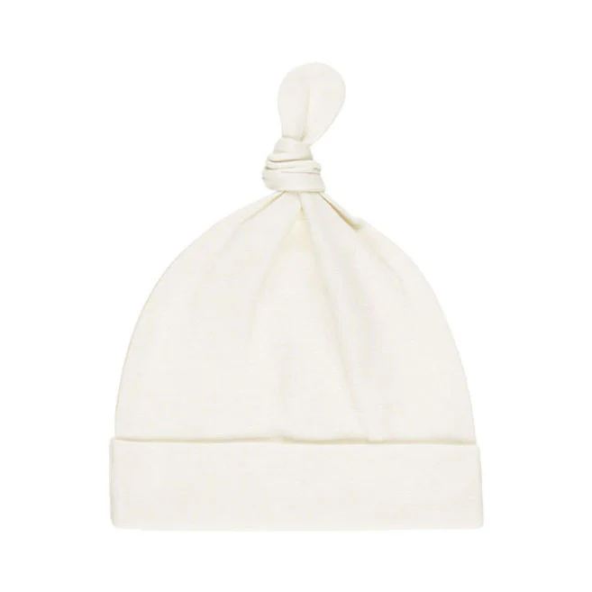 Quincy Mae Natural Knotted Baby Hat