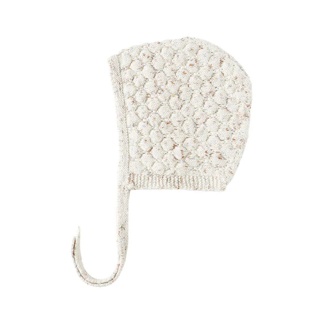 Quincy Mae Natural Speckle Knit Bonnet