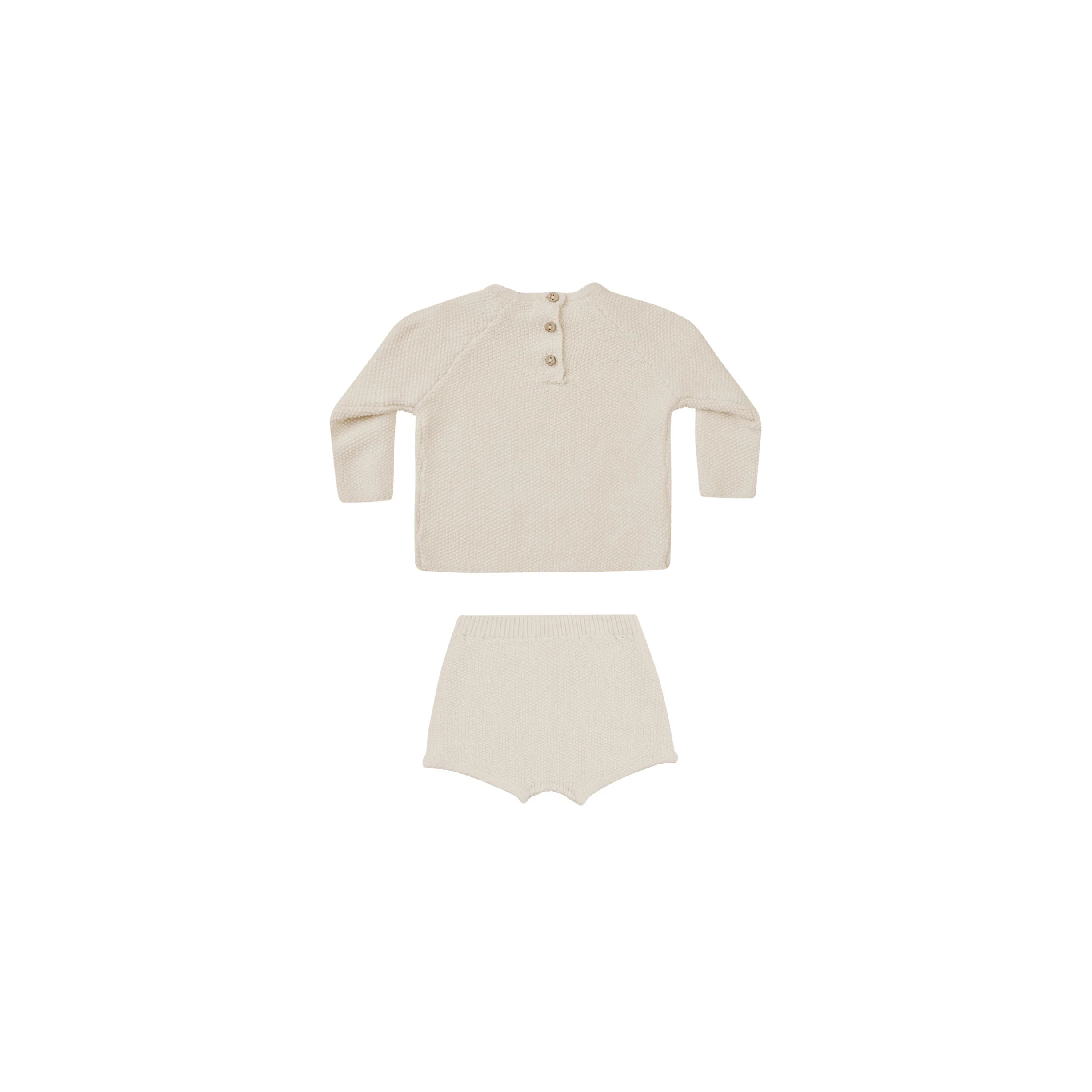 Quincy Mae Natural Summer Knit Set - Image 2