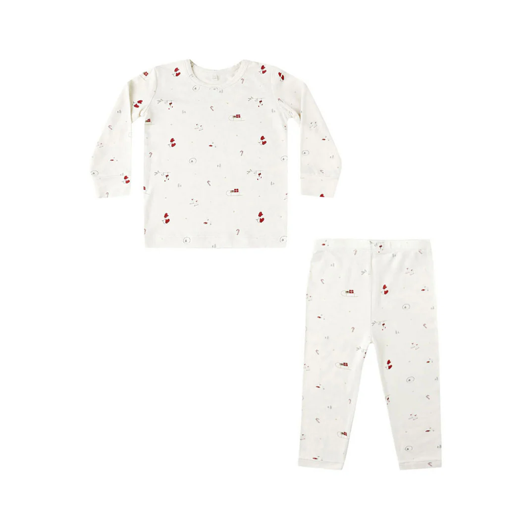 Quincy Mae Natural Winter Bamboo Pajama Set