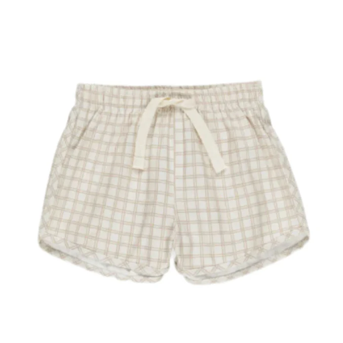 Quincy Mae Oat Check Boys Swim Short