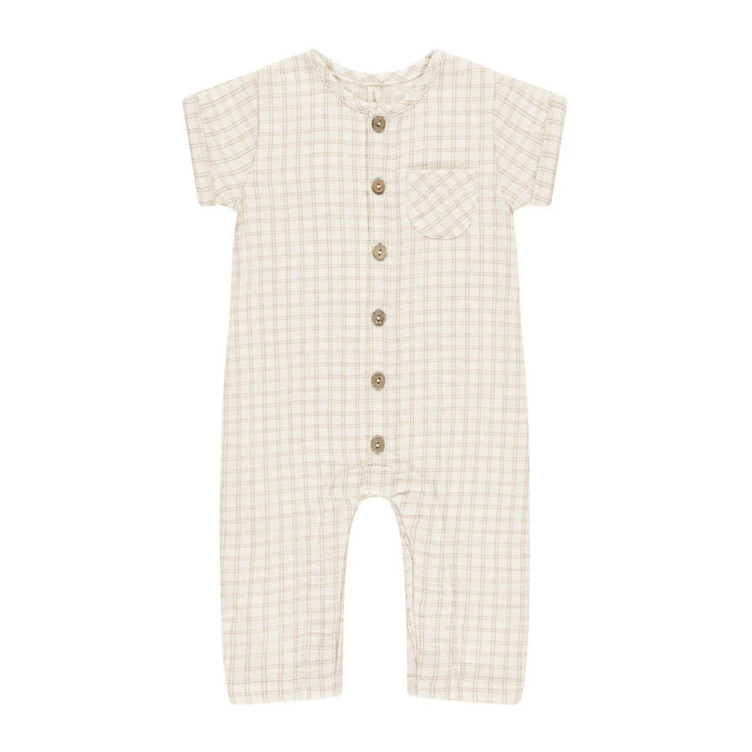 Quincy Mae Oat Check Charlie Jumpsuit