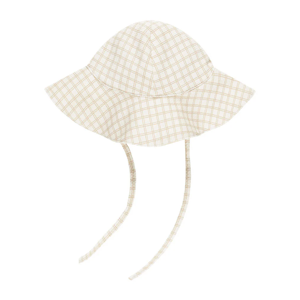 Quincy Mae Oat Check Sun Hat
