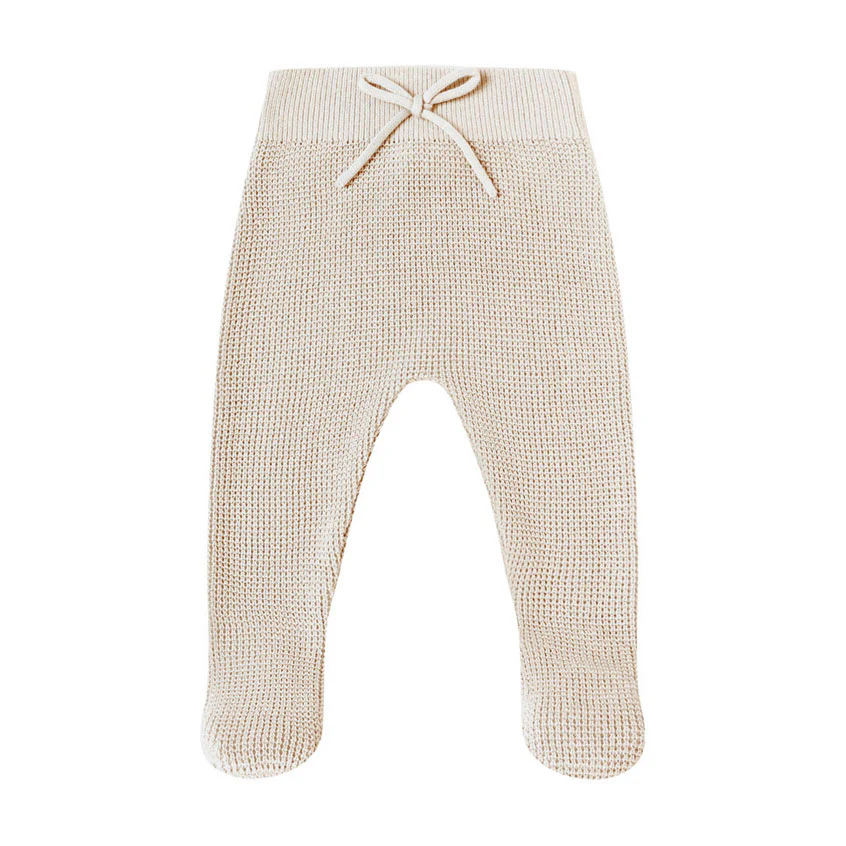 Quincy Mae Oat Footed Knit Pant