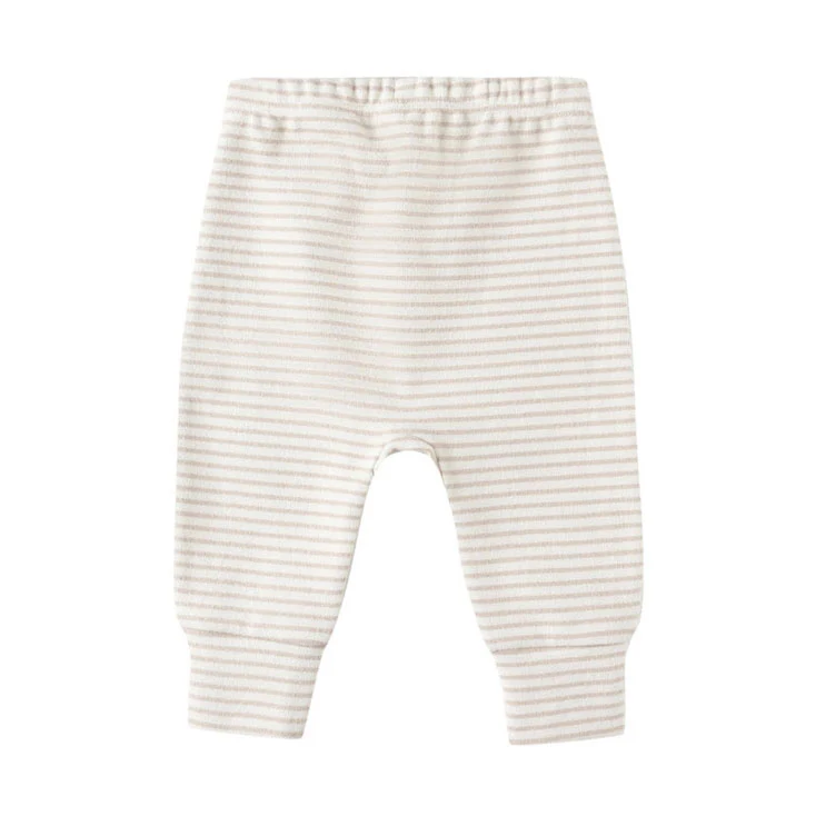 Quincy Mae Oat Micro Stripe Drawstring Pant - Image 2