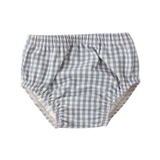 Quincy Mae Ocean Gingham Swim Diaper