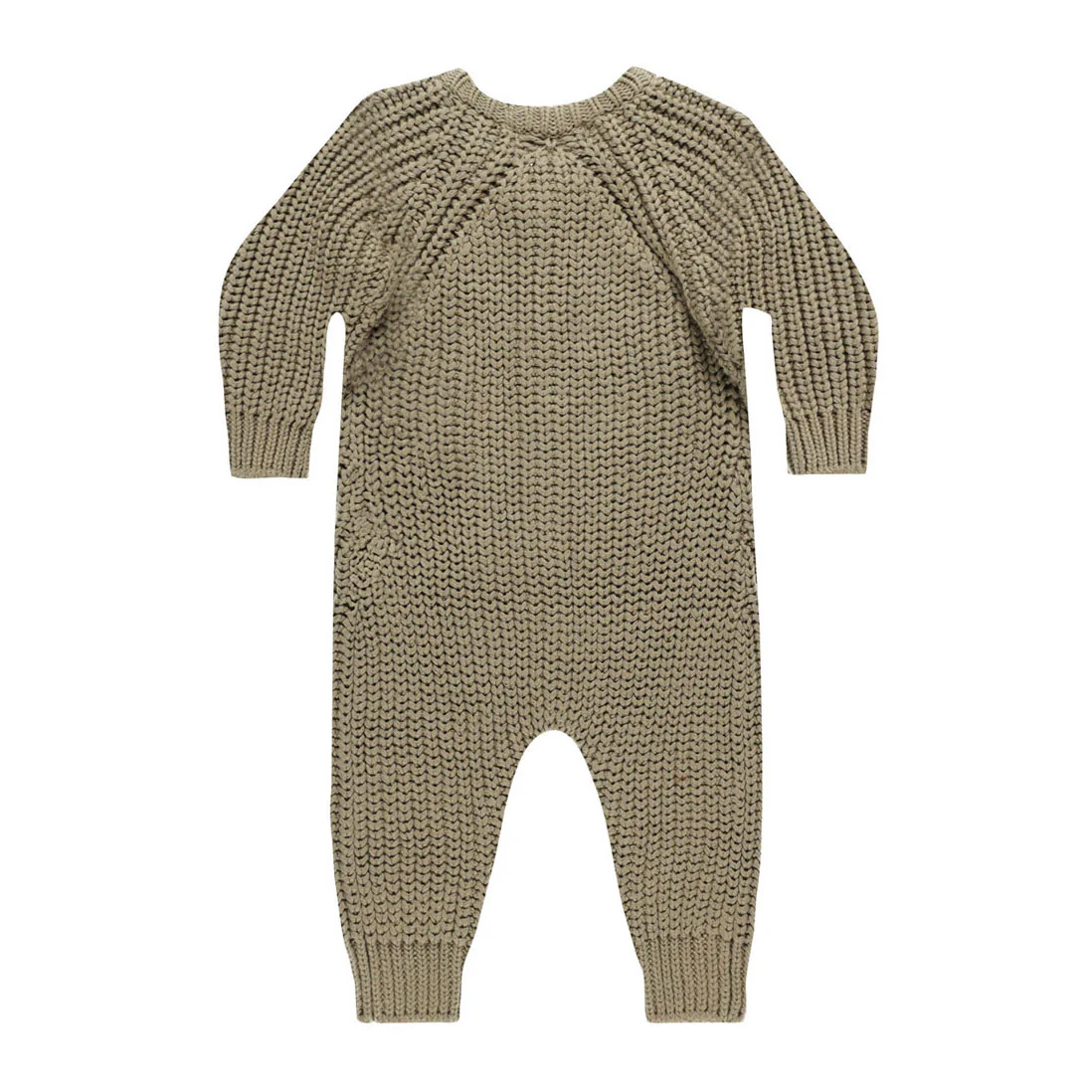 Quincy Mae Olive Chunky Knit Jumpsuit - Image 2