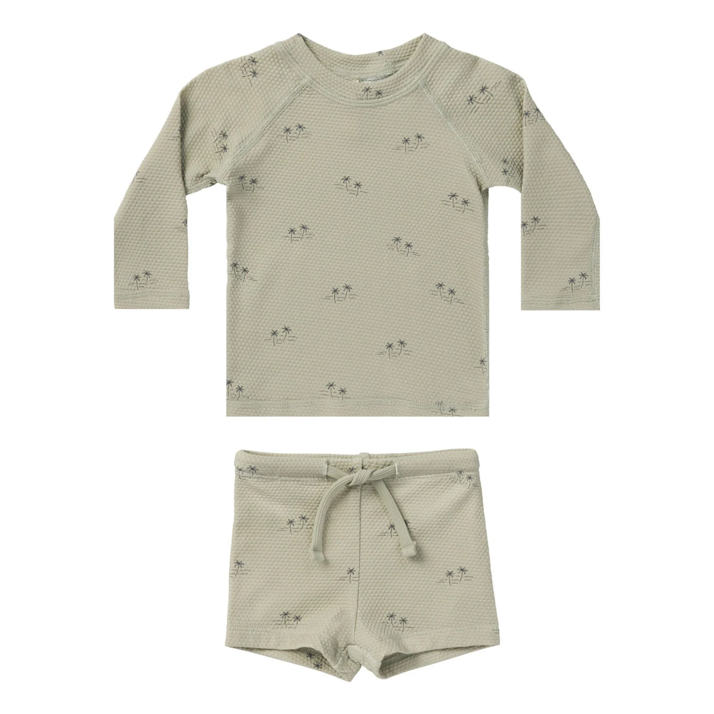 Quincy Mae Palm Trees Finn Rashguard + Short Set