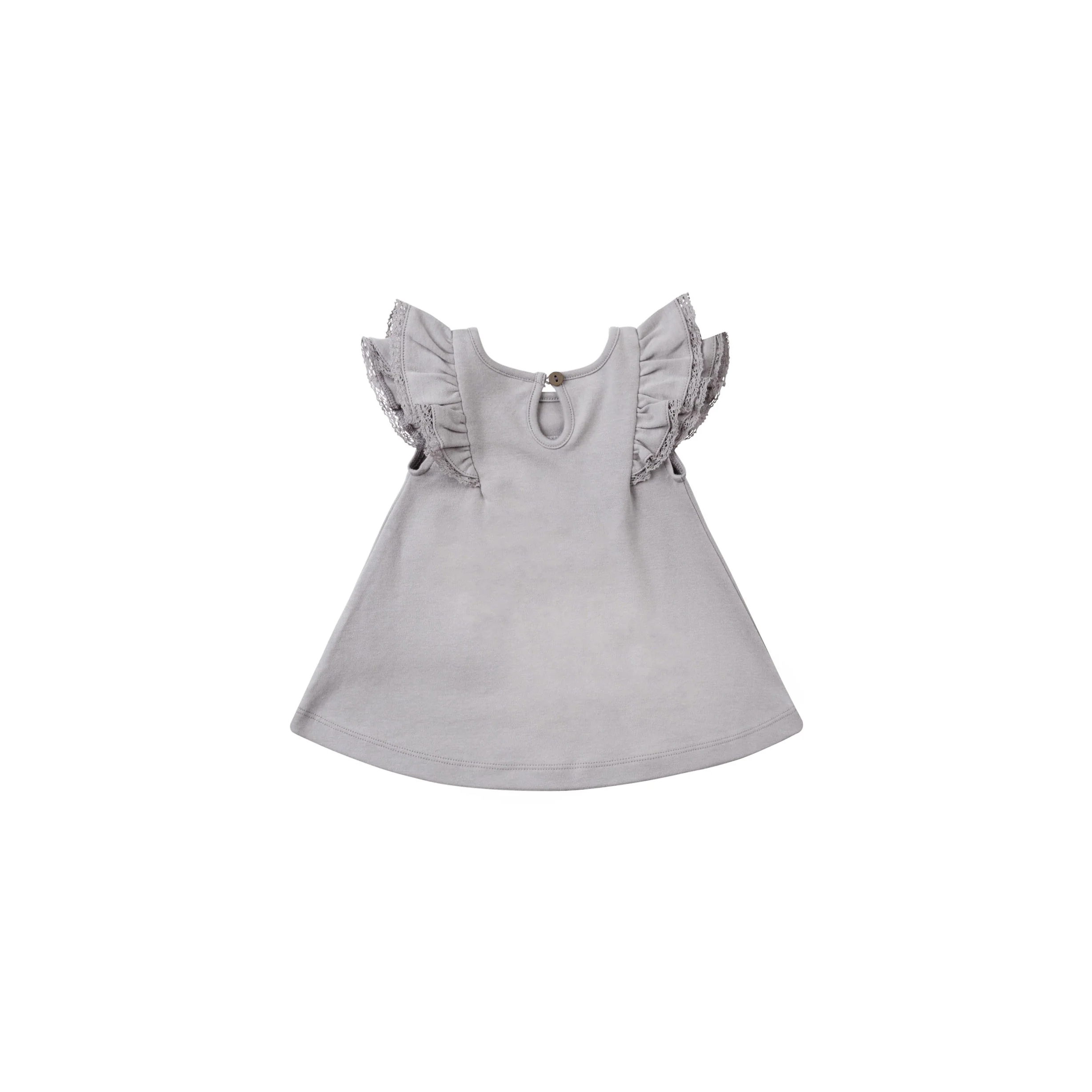 Quincy Mae Periwinkle Flutter Dress - Image 3