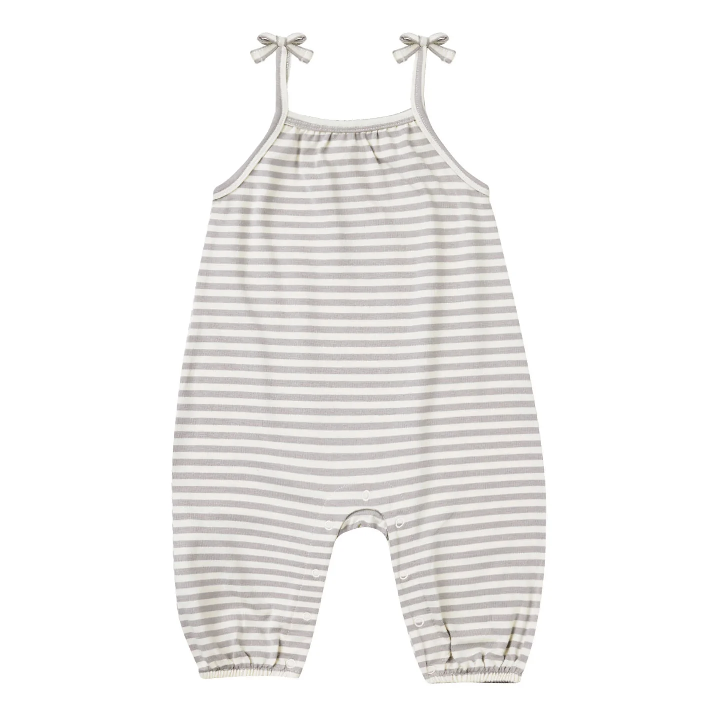 Quincy Mae Periwinkle Stripe Smocked Jumpsuit