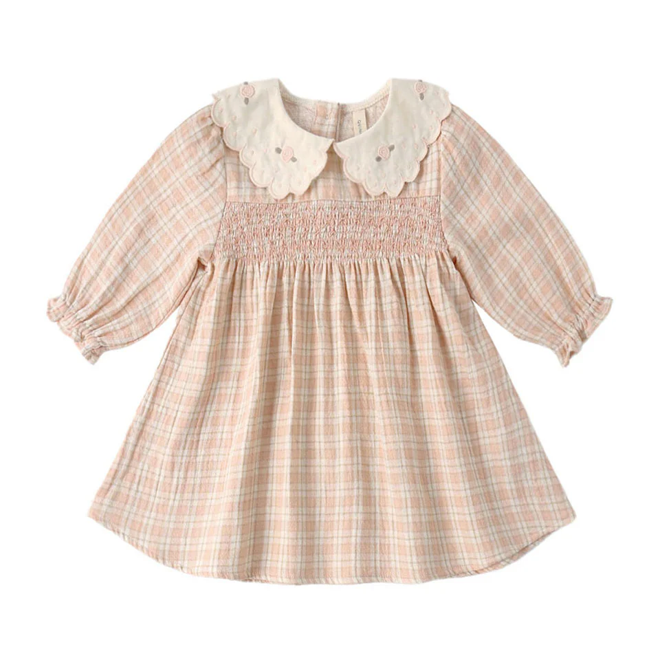 Quincy Mae Pink Plaid Callie Dress