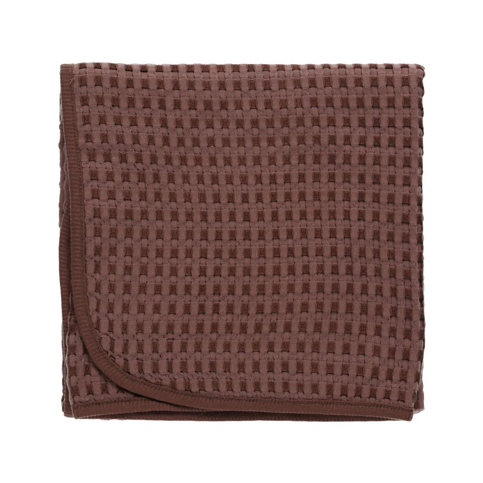 Quincy Mae Plum waffle Baby Blanket