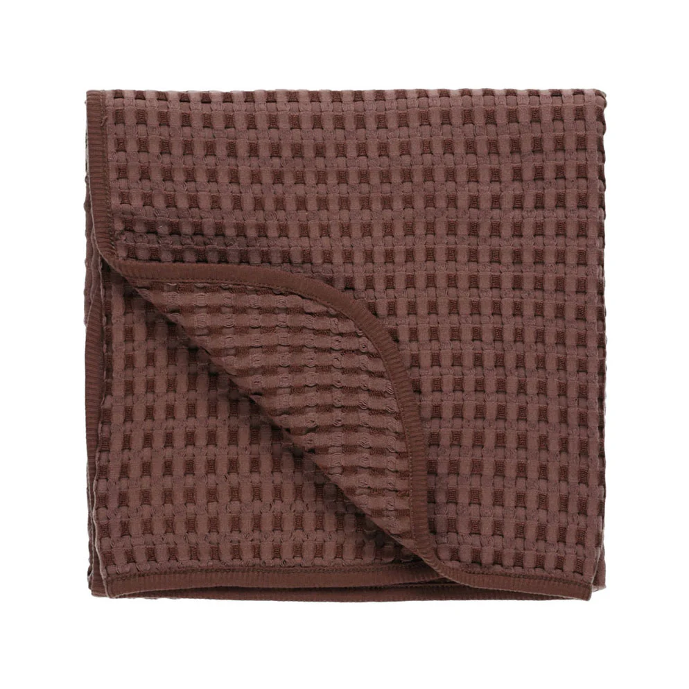 Quincy Mae Plum waffle Baby Blanket - Image 2
