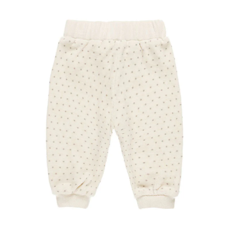 Quincy Mae Polka Dot Velour Relaxed Sweatpant - Image 2
