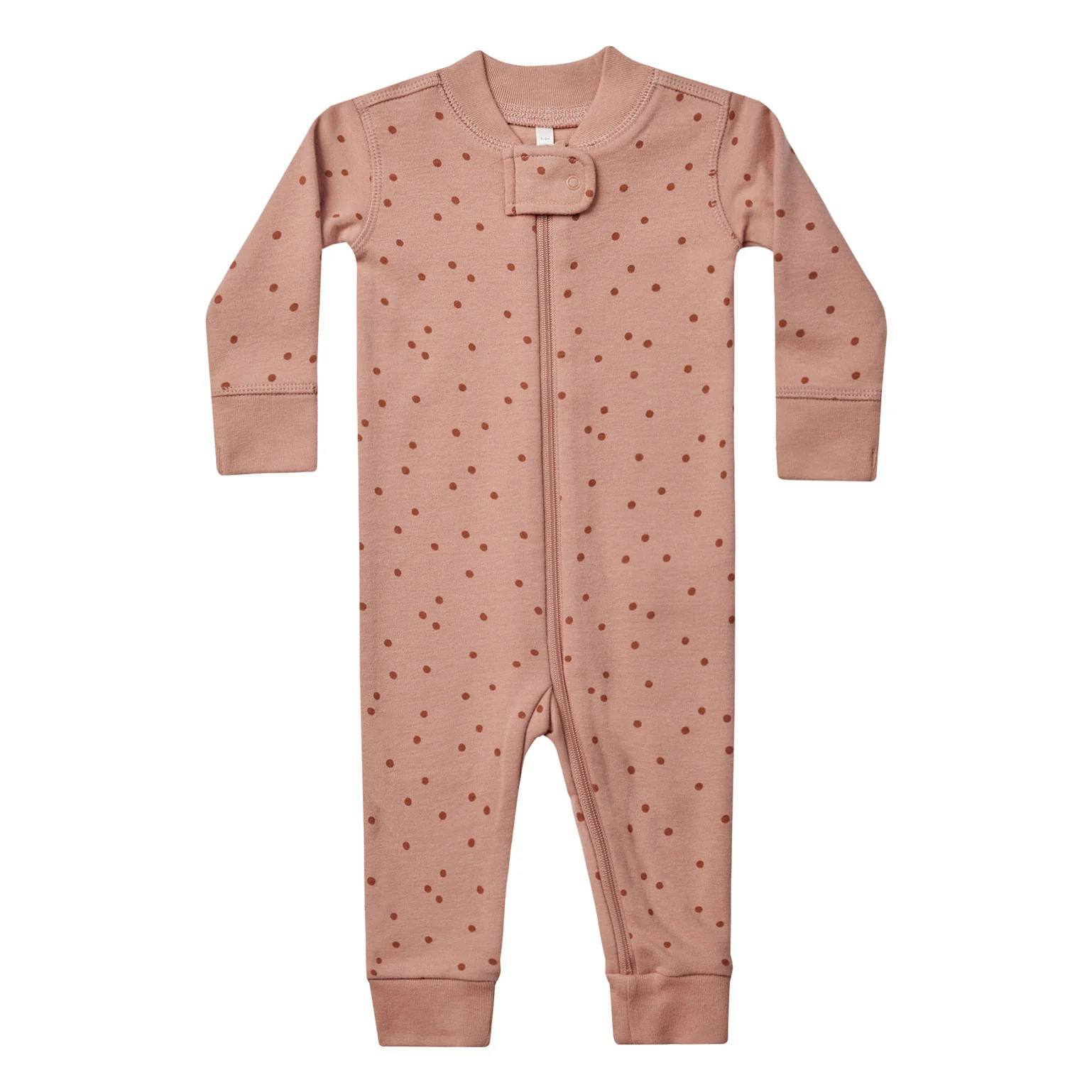 Quincy Mae Polka Dot Zip Long Sleeve Sleeper
