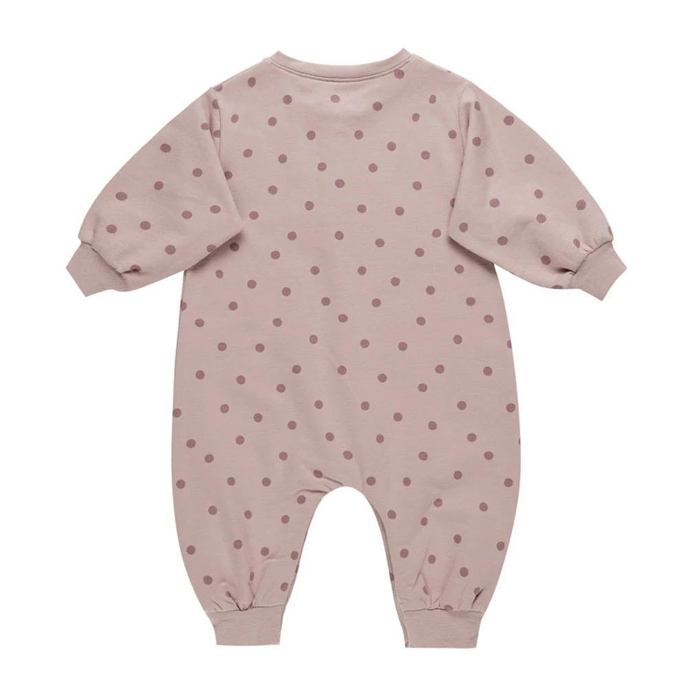 Quincy Mae Polka Relaxed Fleece Jumpsuit - Image 2
