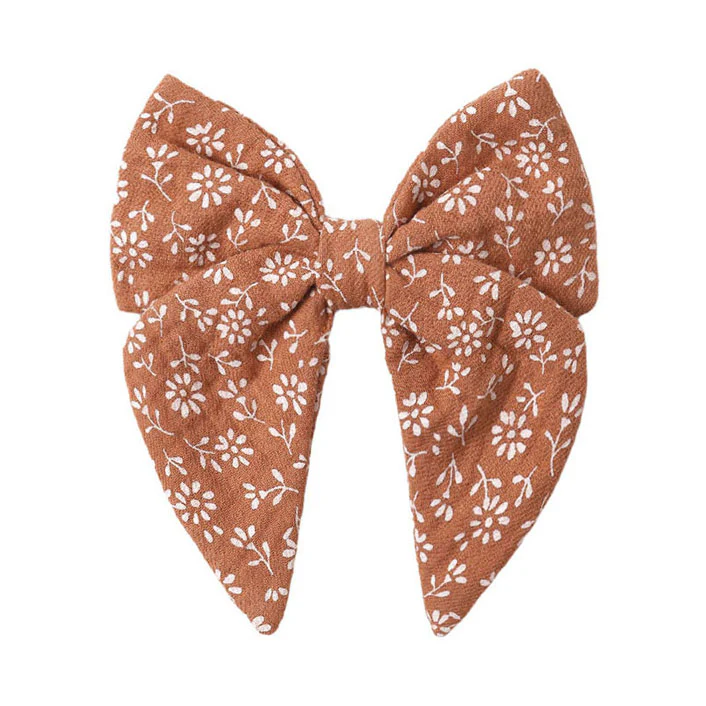 Quincy Mae Poppy Floral Bow