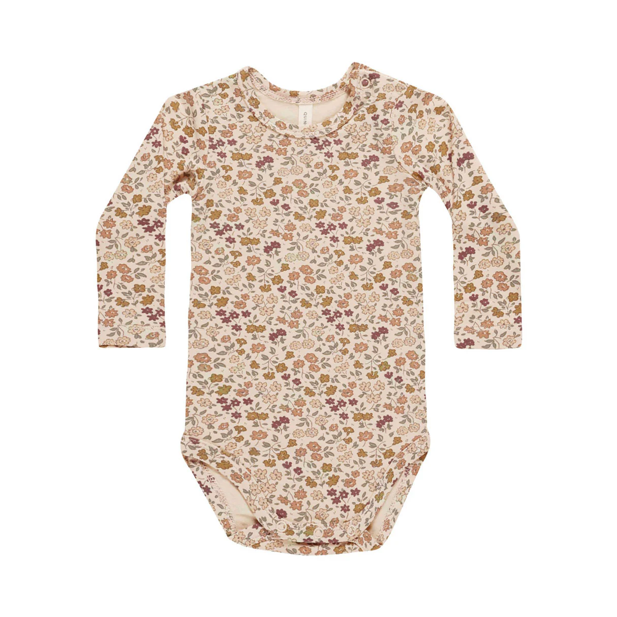 Quincy Mae Posy Bamboo Long Sleeve Bodysuit