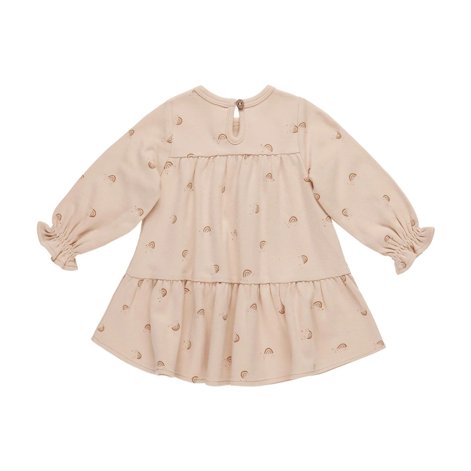 Quincy Mae Rainbows Tiered Jersey Dress - Image 3