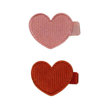 Quincy Mae Red, Lipstick Heart Clips, Set Of 2