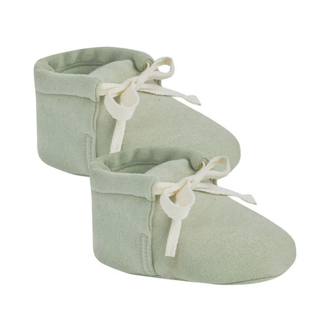 Quincy Mae Sage Baby Booties