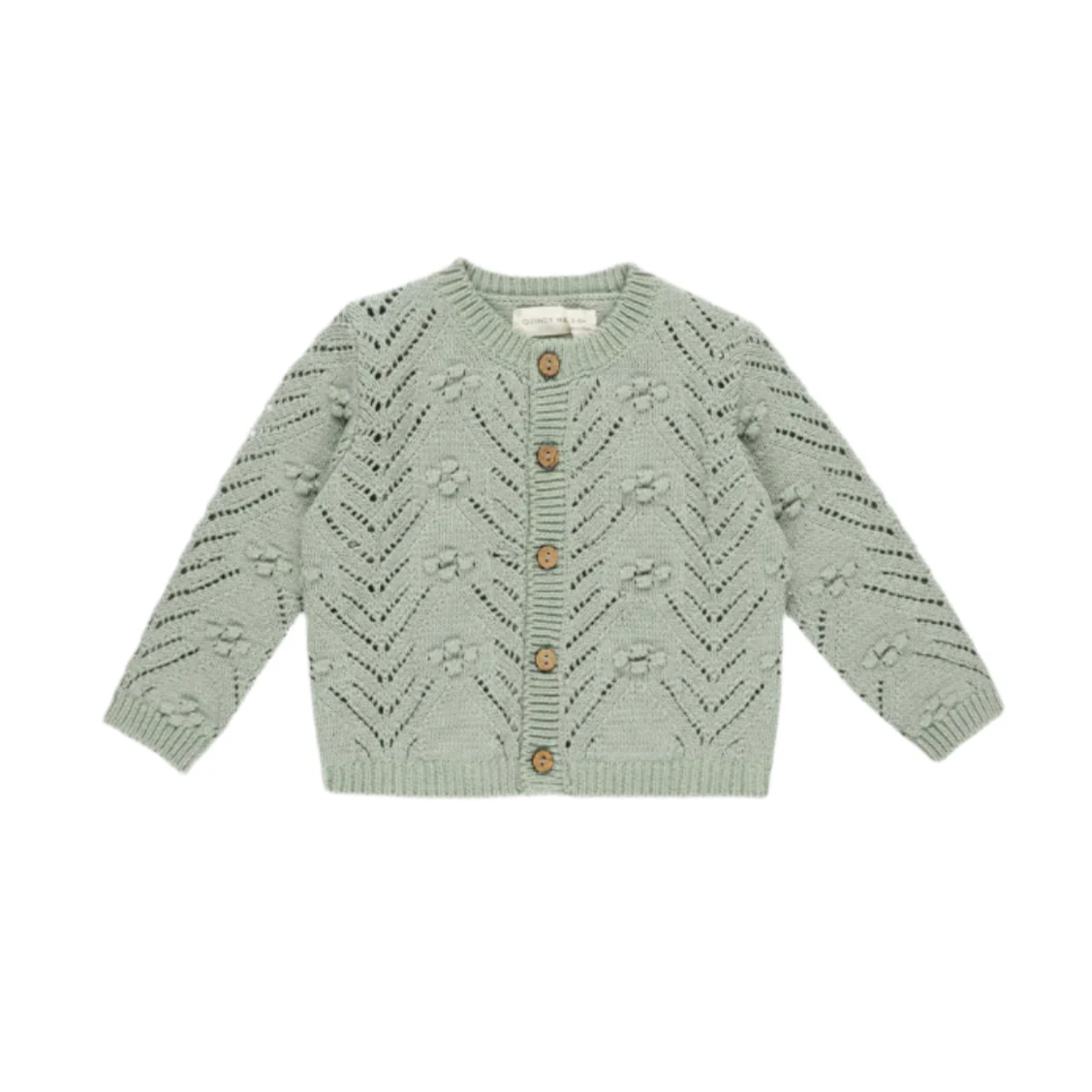 Quincy Mae Sage Knit Cardigan
