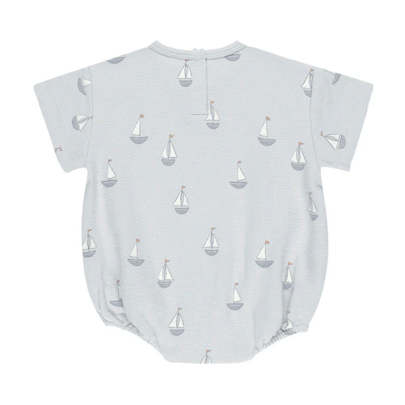 Quincy Mae Sailboats Relaxed Bubble Romper - Image 2