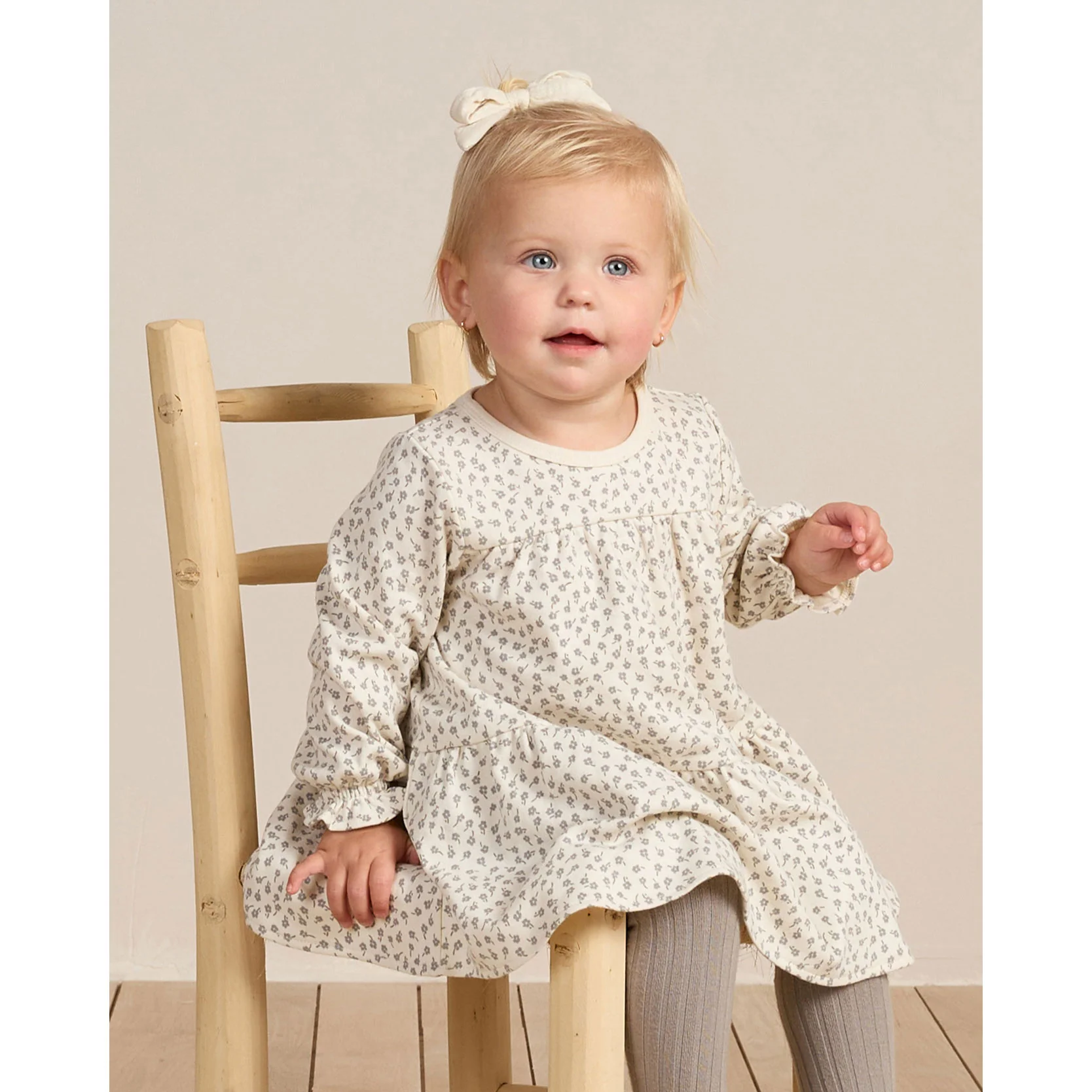 Quincy Mae Scatter Tiered Jersey Dress - Image 2