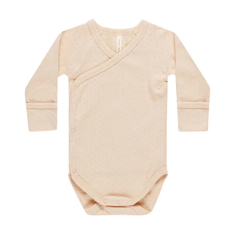 Quincy Mae Shell Stripe Side Snap Bodysuit