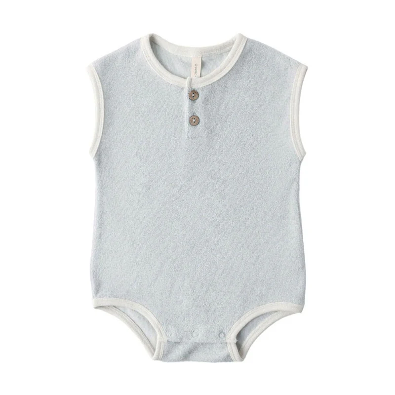 Quincy Mae Sky Terry Cloth Romper