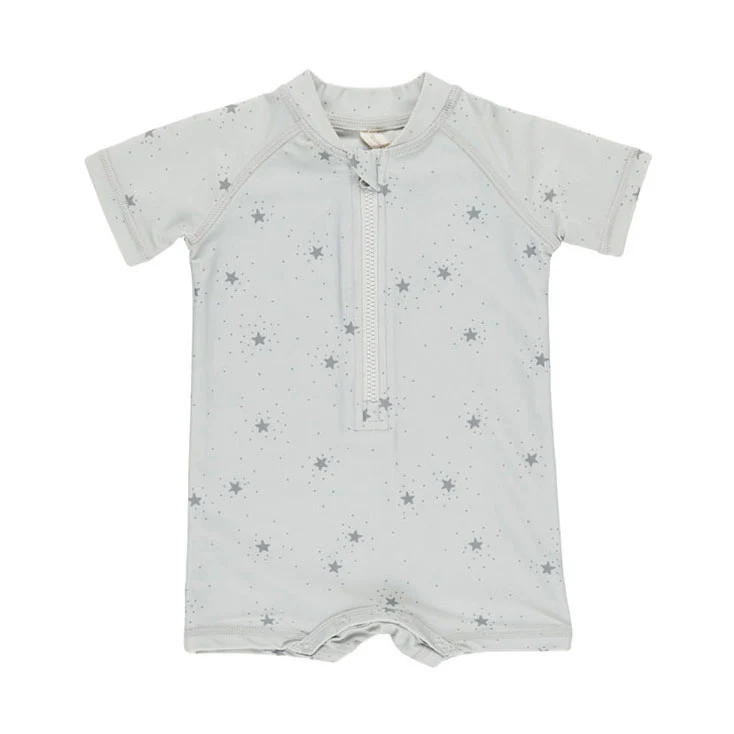 Quincy Mae Sky Twinkle Zip Rash Guard One-Piece