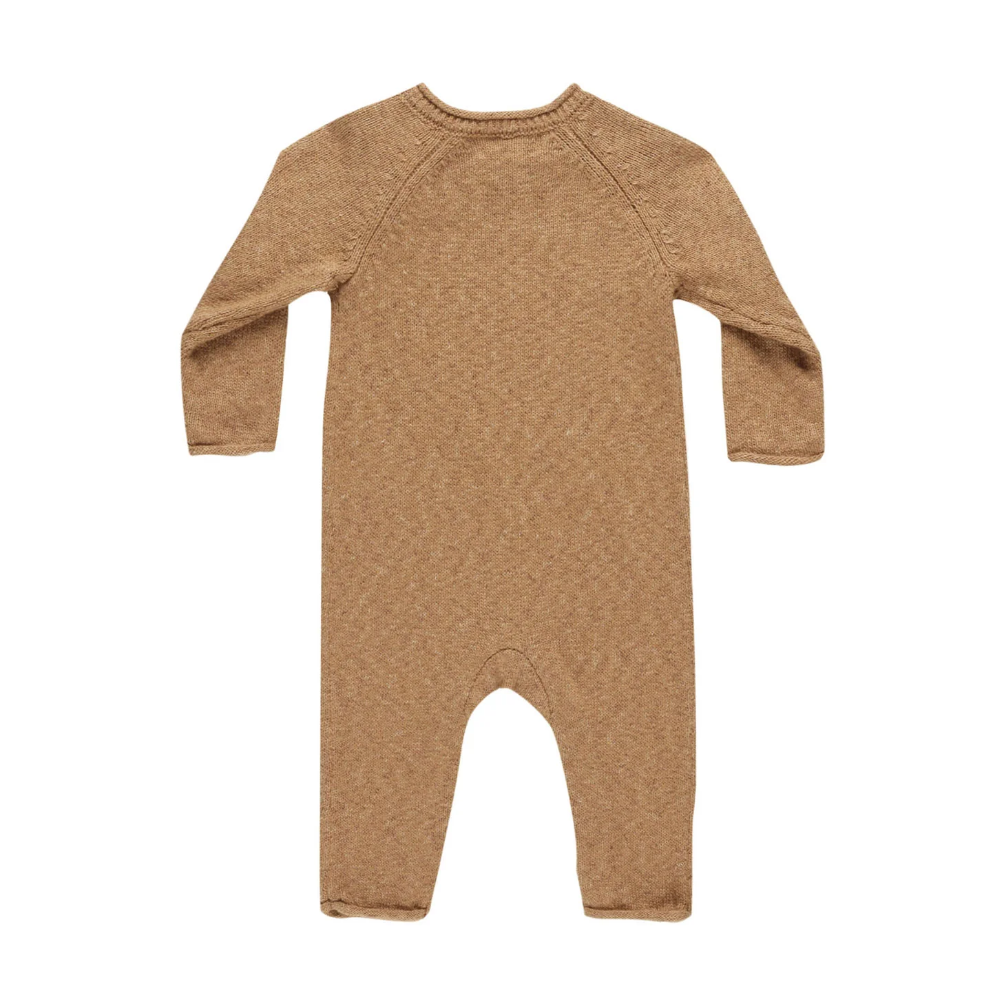 Quincy Mae Speckled Golden Cozy Heather Knit Jumpsuit - Image 3