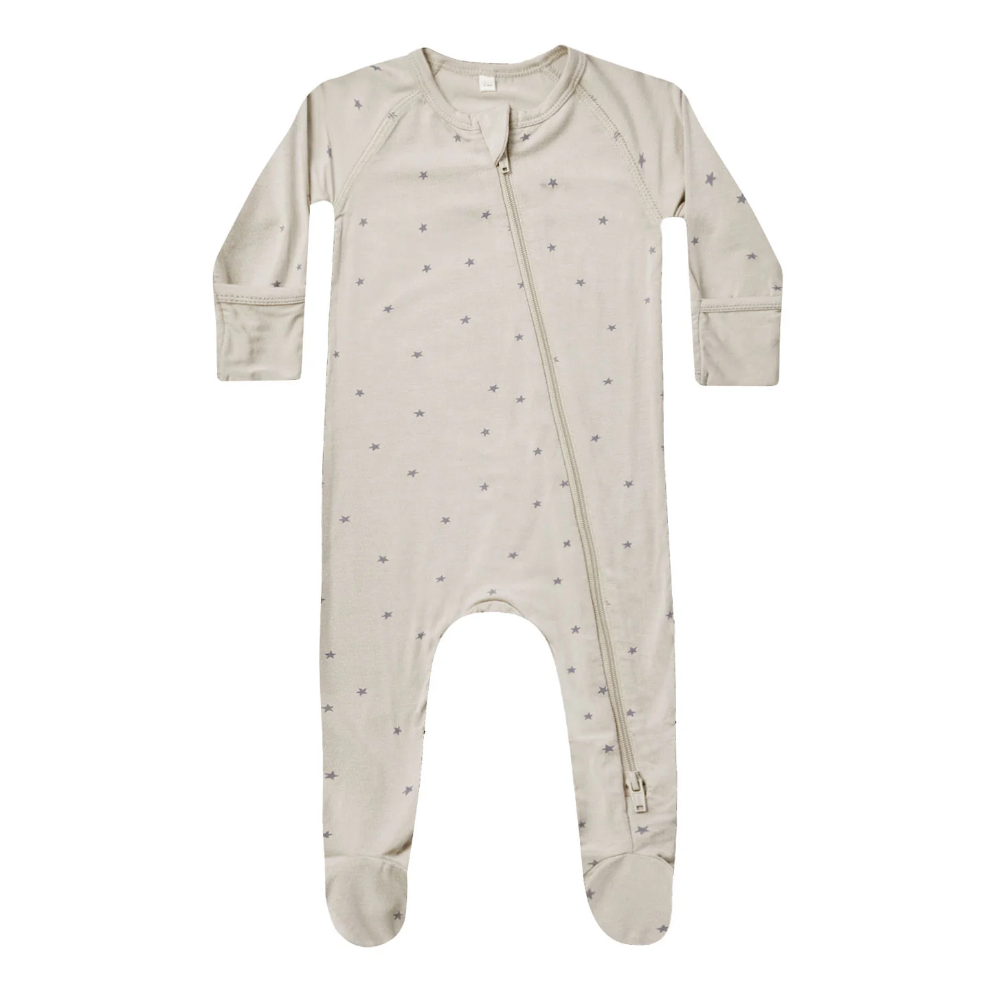 Quincy Mae Stars Bamboo Zip Footie