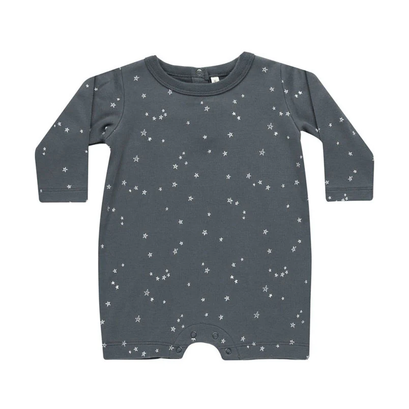 Quincy Mae Stars Long Sleeve Romper