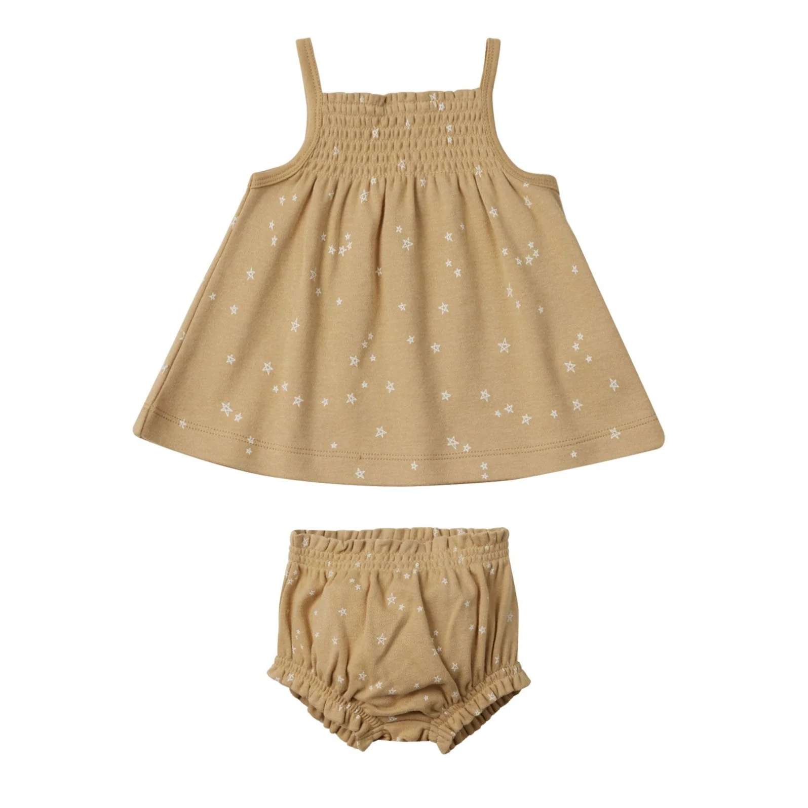 Quincy Mae Stars Smocked Tank + Bloomer Set
