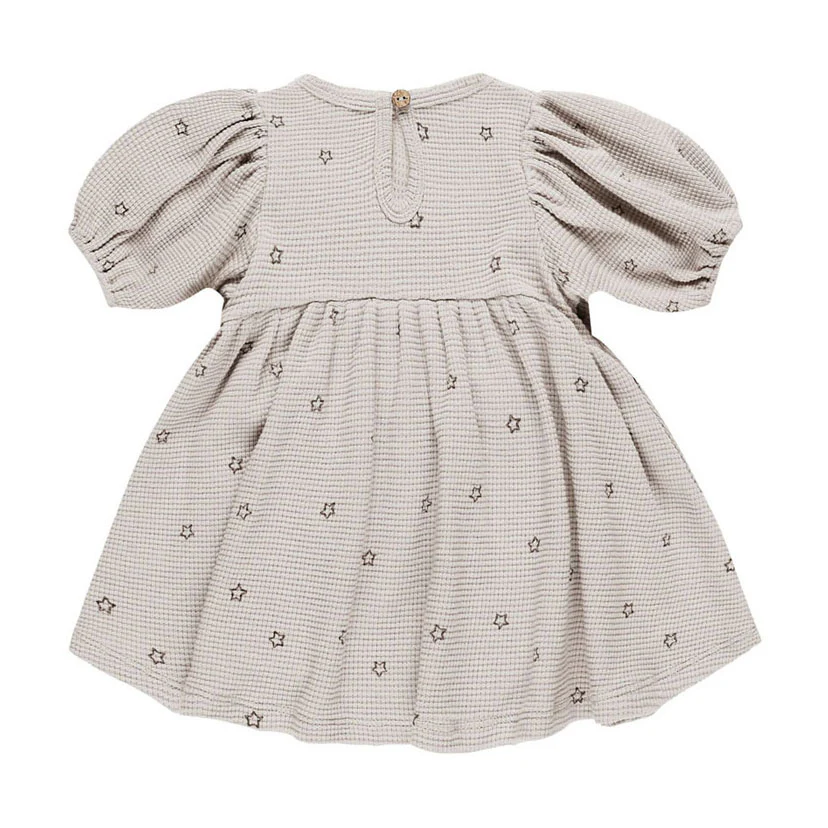Quincy Mae Stars Waffle Babydoll Dress - Image 2