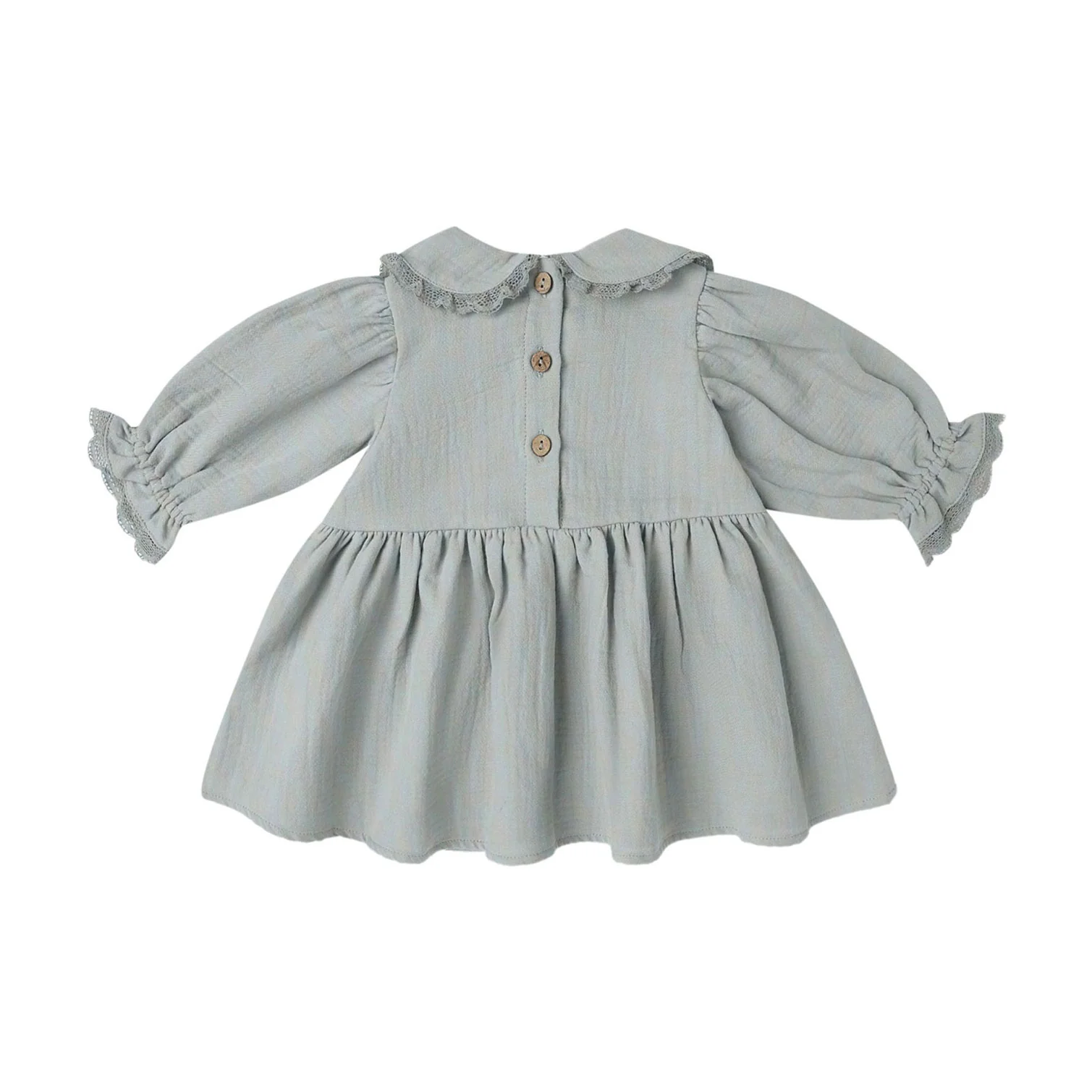 Quincy Mae Steel Blue Marisol Dress - Image 3