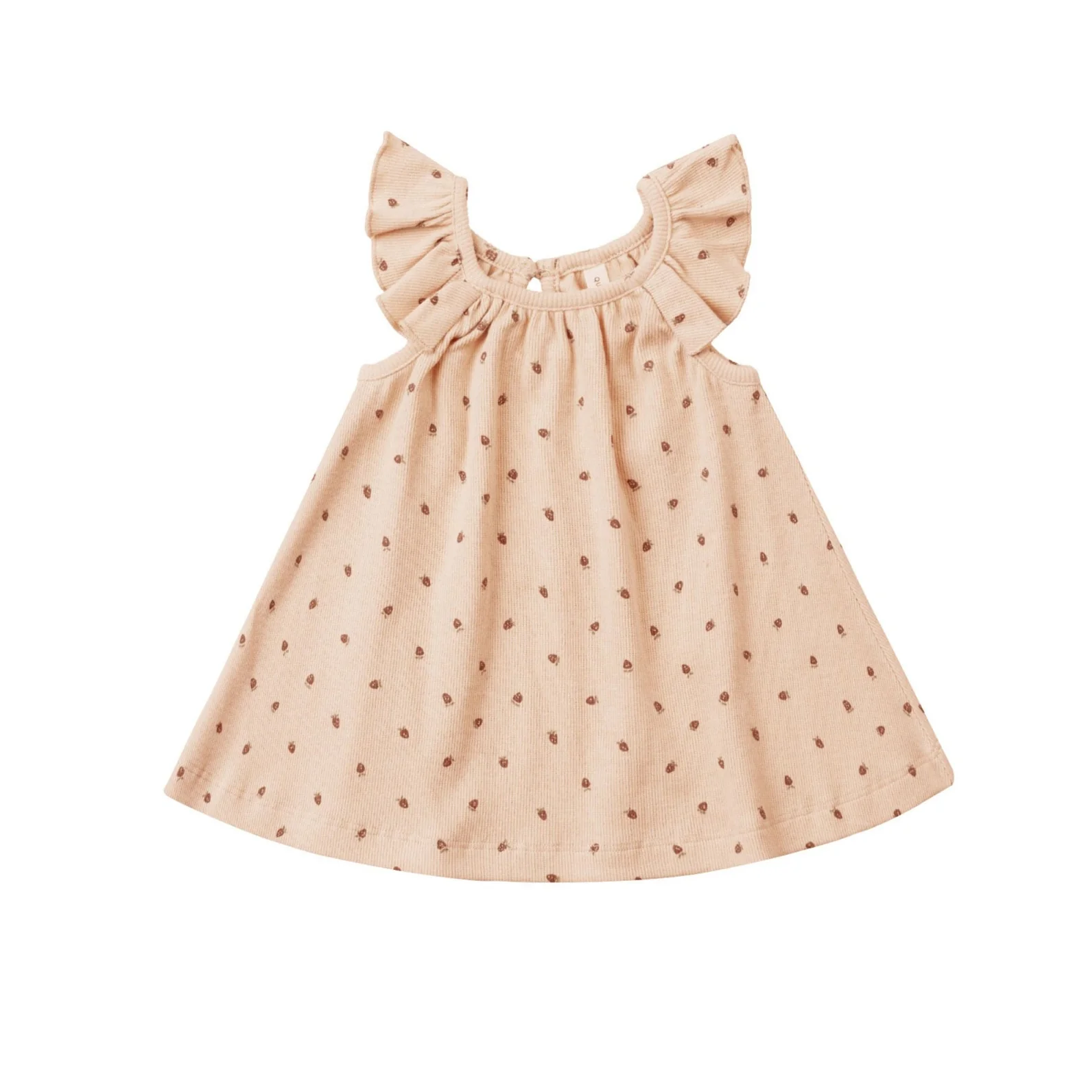 Quincy Mae Strawberries Ruffle Swing Dress