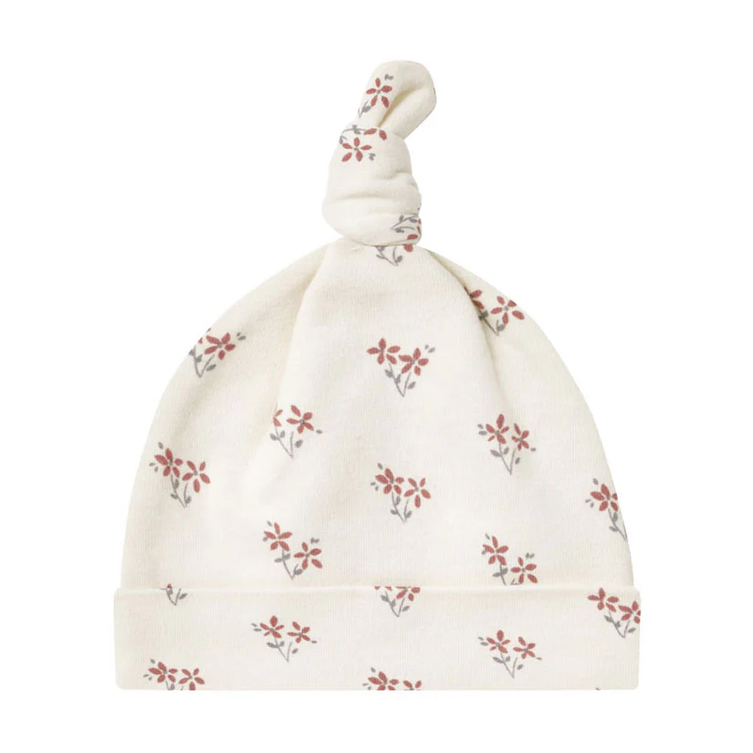 Quincy Mae Summer Flower Knotted Baby Hat