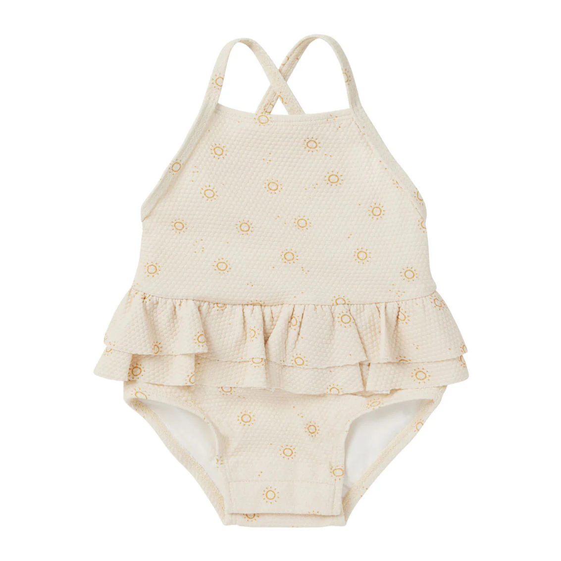 Quincy Mae Suns Ruffled One-Piece Swimsuit