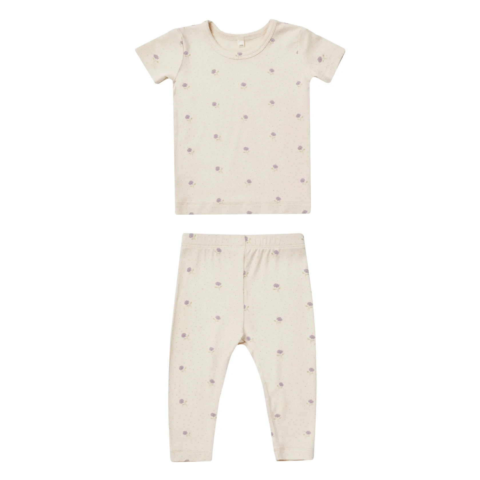 Quincy Mae Sweet Pea Bamboo Short Sleeve Pajama Set