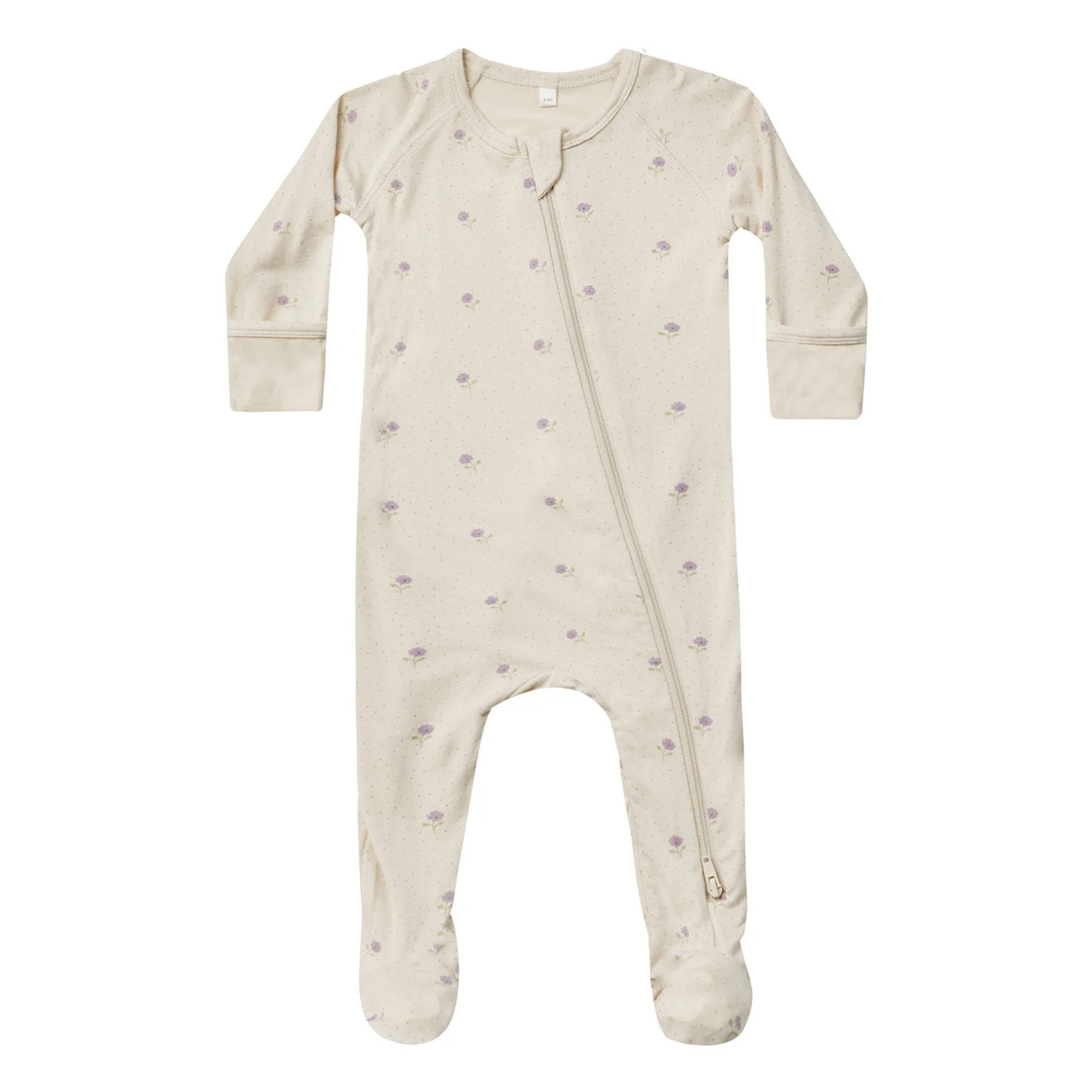 Quincy Mae Sweet Pea Bamboo Zip Footie